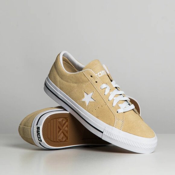 Converse One Star Pro Ox Low Top White Suede OAT MILK A04155C Men's Size 10 NEW - Picture 10 of 11